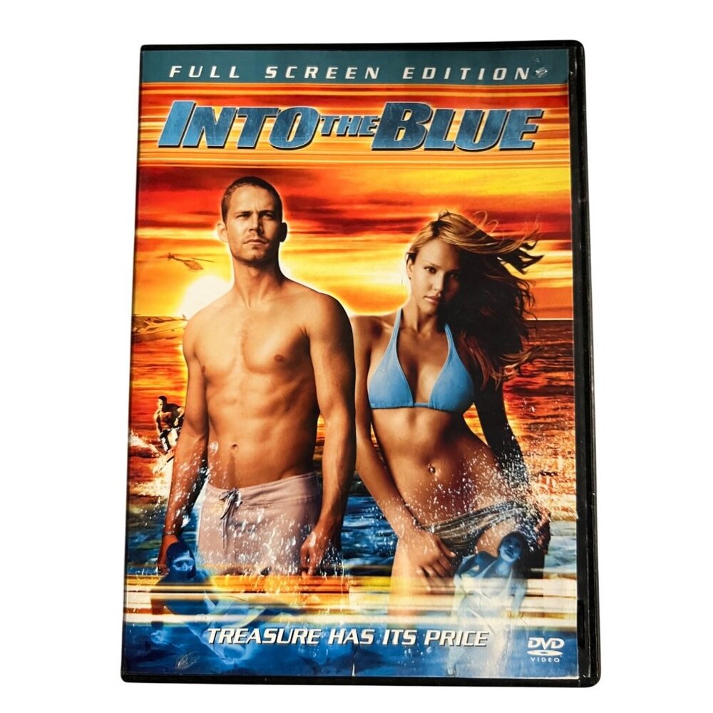 Into The Blue 2005 DVD Full Screen Action Paul Walker Jessica Alba Pre-Owned